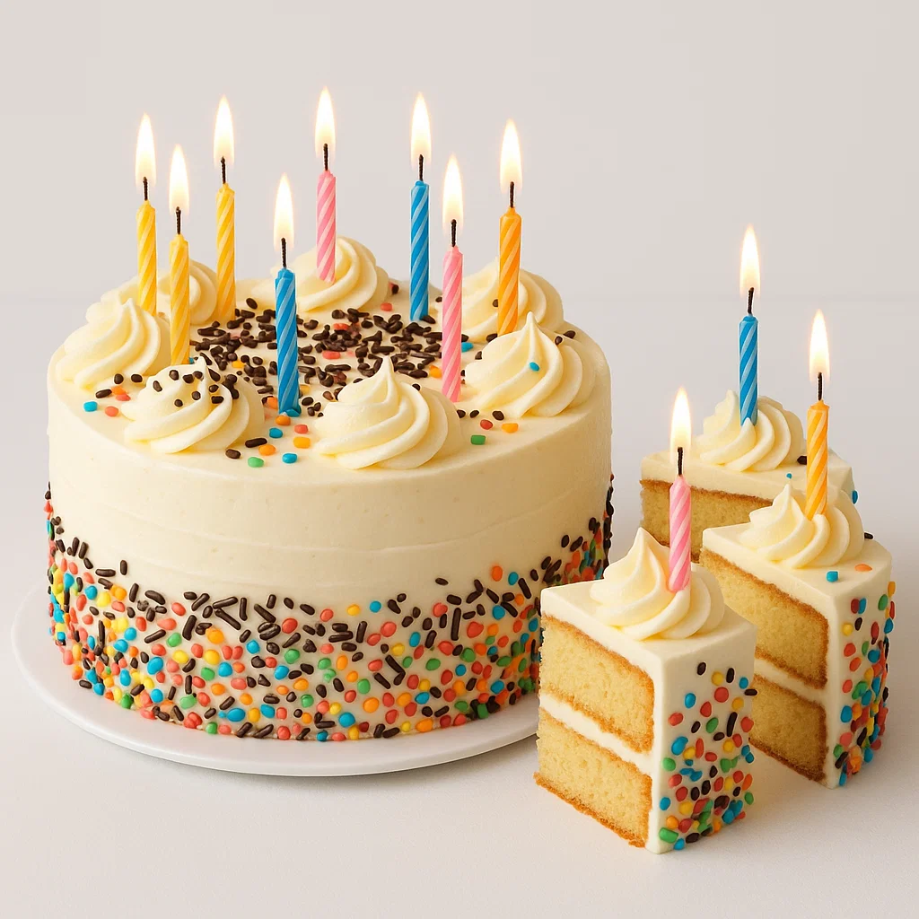 delicious birthday cake